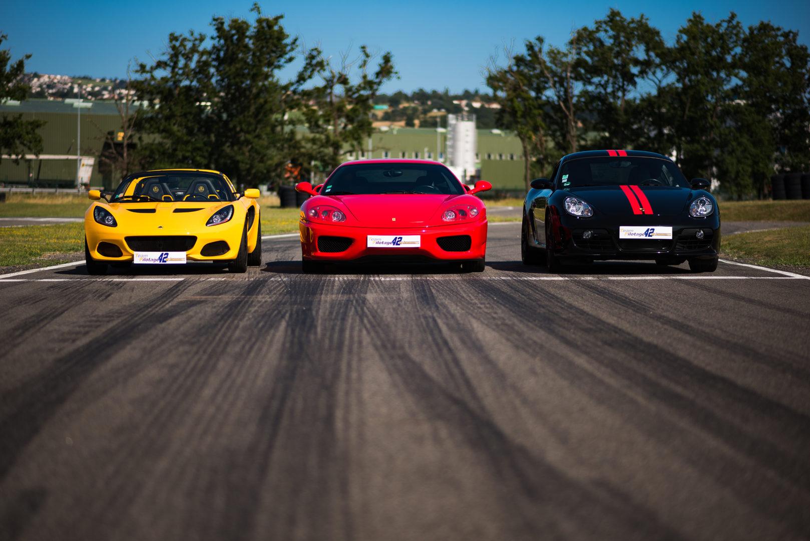 Lotus, Ferrari, Porsche 3
